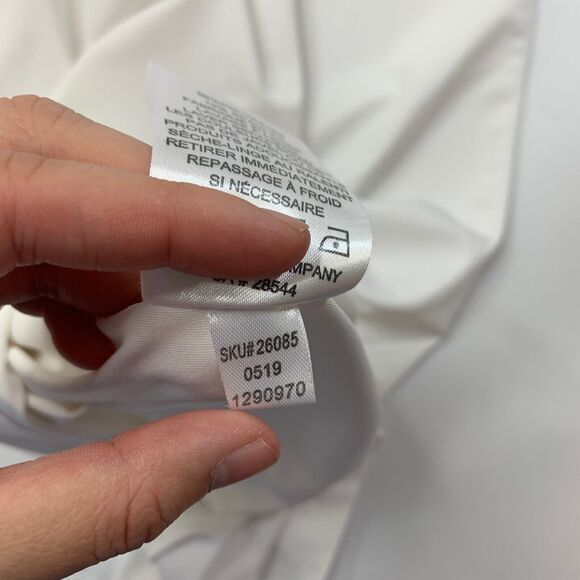 FJ FootJoy Shirt Mens 2XL XXL Athletic Fit White Stretch Droptail Polo Golf - Picture 10 of 12